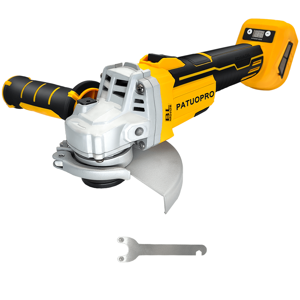 Brushless Angle Grinder Battery Powered - PATUOPRO 125mm Brushless Electric Grinder Cordless