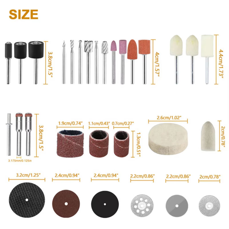 35/88/120pc Mini Drill Accesso - đánh giá và giá Cordless Rotary Tool Kit Accessories