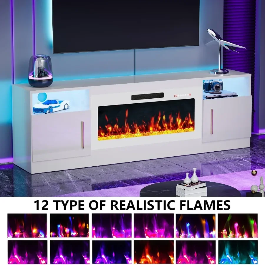 70 Fireplace TV Stand Entertai - đánh giá và giá Electrical