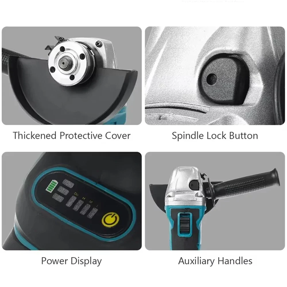 Makita battery DGA404 125mm An - đánh giá và giá Brushless Angle Grinder Battery Powered